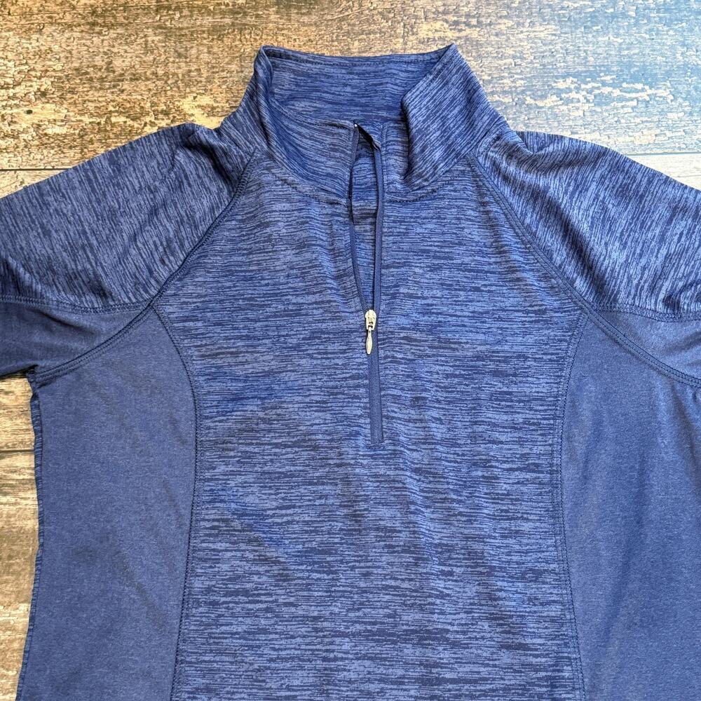 Head Pullover Womens Small Blue 1/4 Zip Long Sleeve Performance Thumbholes NEW - Picture 6 of 16